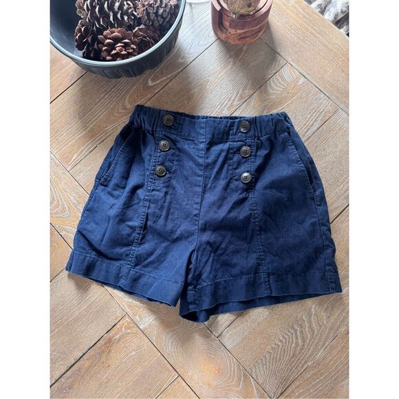 Madewell Hemp-Cotton Pull-On Sailor Shorts Size XSmall - Picture 1 of 10